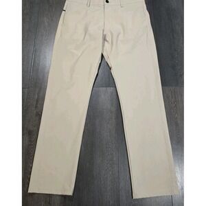 Western Rise Evolution Chino Pant Men 33x30 Beige Stretch City Preppy Packable